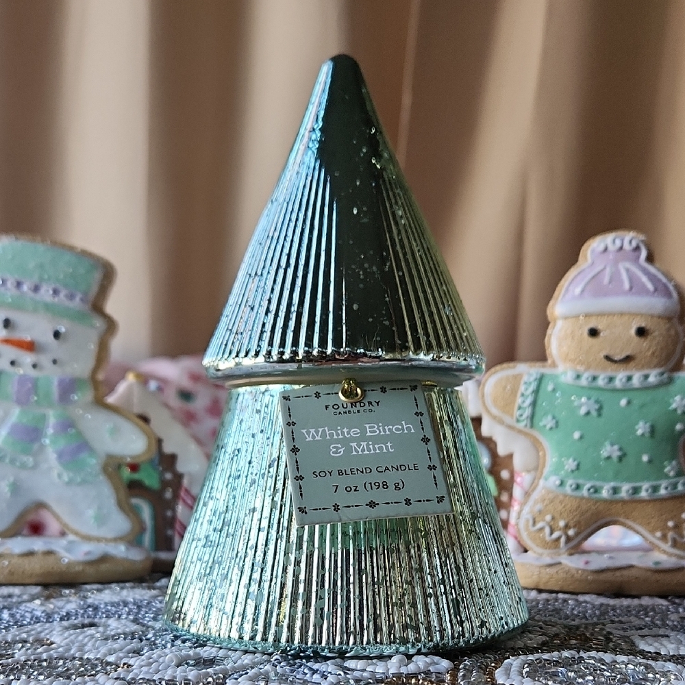 NWT | Art Decco Inspired | White Birch & Mint Tree Candle - Picture 1 of 2